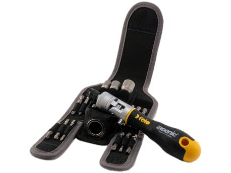 FELO Set bitova Ergonic K sa čegrtaljkom SL/PH/PZ/TX/HEX-Nut 06071604 16 kom (06071604)