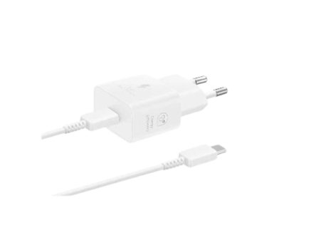 SAMSUNG Kućni punjač EP-T2510 sa kablićem 25W BELI (1301269)