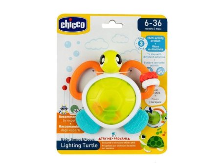 CHICCO Svetleća zvečka sa likom kornjače