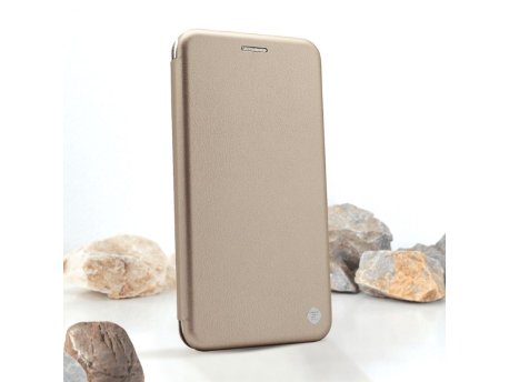 TERACELL Maska Flip Cover za Vivo Y22s/Y35 zlatna
