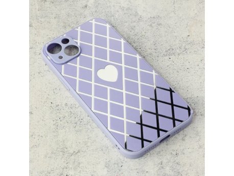 TERACELL Maska Diamond Heart za iPhone 14 Plus 6.7 ljubicasta
