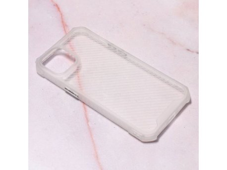 TERACELL Maska Carbon Crystal za iPhone 14 6.1 bela