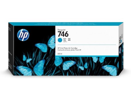 HP 746 Cyan Ink Cartridge - (P2V80A)