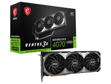 MSI NVidia GeForce RTX 4070 Ti 16GB 256bit RTX 4070 Ti SUPER 16G VENTUS 3X OC grafička karta