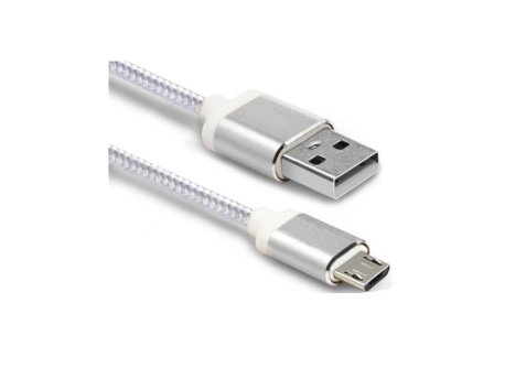 Xwave USB kabl /USB 2.0 (tip A -muski) -Micro USB (tip A -muski) /duzina 2m/UPLETEN/tamno sivi