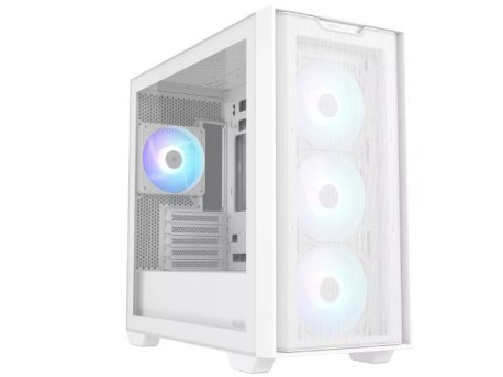 ASUS A21 PLUS TG ARGB micro-ATX kućište belo