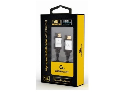GEMBIRD CCB-HDMIL-1.5M Gembird HDMI kabl, High speed,ethernet support 3D/4K TV Select Plus Series blister