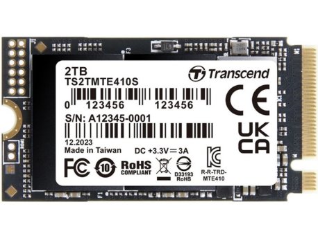 TRANSCEND 2TB M.2 2242 PCIe Gen4x4 NVMe TS2TMTE410S