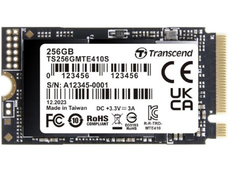 TRANSCEND 256GB M.2 2242 PCIe Gen4x4 NVMe SSD disk TS256GMTE410S