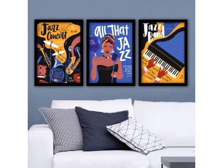 WALLXPERT Dekorativna slika JAZZ