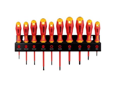 FELO Set šrafcigera Ergonic VDE SL/PH/PZ/TX 41491093 10 kom