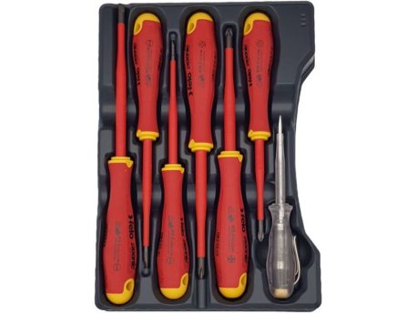 FELO Set šrafcigera Ergonic Slim VDE sa testerom napona SL/PH/PZ 41380736 7 kom