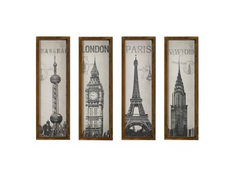WALLXPERT Slika iz 4 dela, CITY OF WORLD