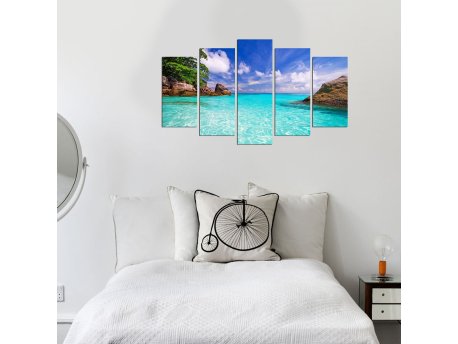 WALLXPERT Slika iz 5 delova SEA (5MX 78)