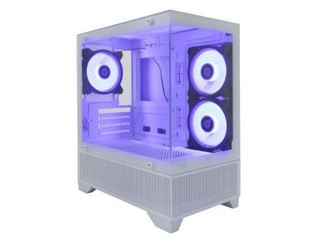 WHITE SHARK Torpedo Belo Kućište + 3 x Velocity ventilatora