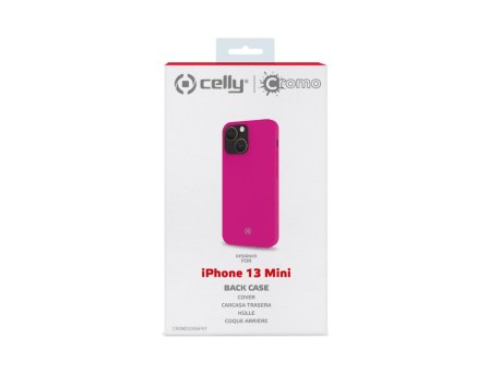 CELLY Maska CROMO za iPhone 13 MINI Fluorescentno roze