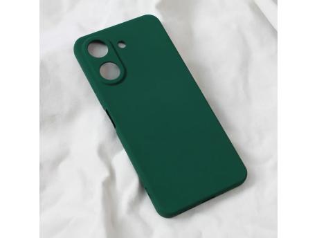 TERACELL Maska Soft Velvet za Xiaomi Redmi 13C tamno zelena