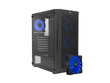 WHITE SHARK Bullet Crno Kućište + 4 x Vector Ventilatora