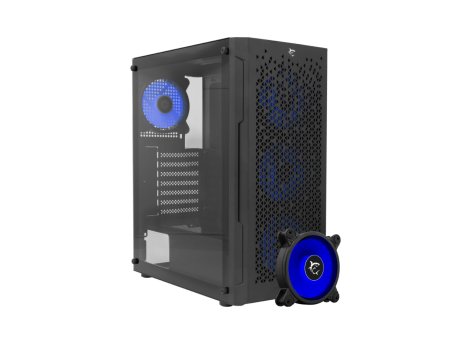 WHITE SHARK Bullet Crno Kućište + 4 x Velocity Ventilatora