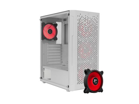 WHITE SHARK Bullet Belo Kućište + 4 x Dash Ventilatora