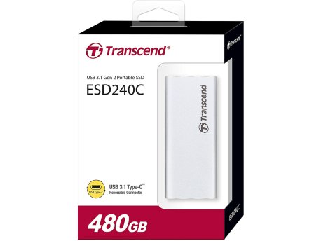 TRANSCEND 480GB USB 3.1 Gen 2 Type C Eksterni SSD TS480GESD240C