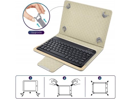 3G Torbica sa Bluetooth Tastaturom Leather za Tablet 11'' Univerzalna crna(206502)