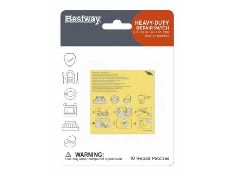BESTWAY Set zakrpa za Bazene Beatway 6.5x6.5cm