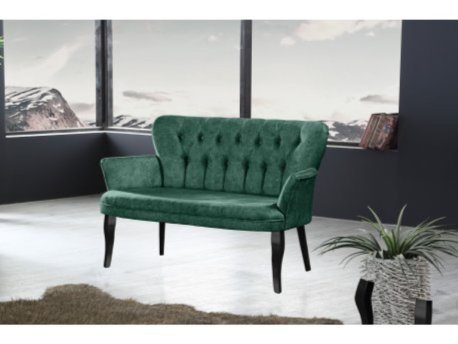 Atelier del Sofa Sofa dvosed Paris Black Wooden Sea Green OUTLET