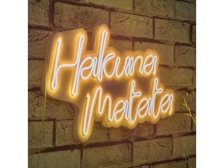 WALLXPERT Zidna LED dekoracija Hakuna Matata Yellow