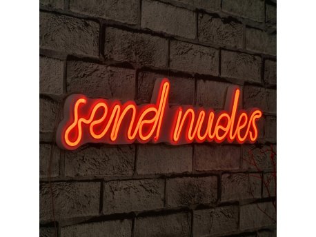 WALLXPERT Zidna LED dekoracija Send Nudes Red