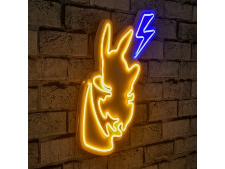 WALLXPERT Zidna LED dekoracija Pikachu YellowBlue