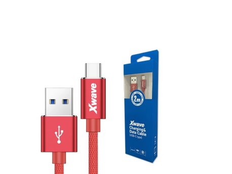 Xwave Kabl USB 3.1 na TIP-C 3.1 muško-muški 2M 3A,AI,upleteni crveni