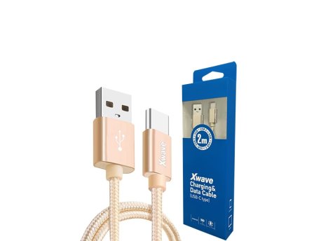 Xwave Kabl USB 3.1 na TIP-C 3.1 muško-muški 2M 3A,AI,upleteni zlatni