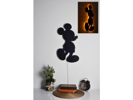 WALLXPERT Zidna LED dekoracija Mickey Mouse Yellow
