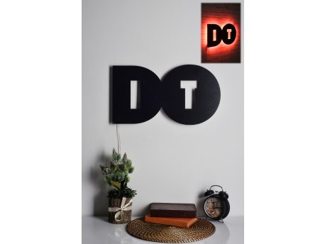 WALLXPERT Zidna LED dekoracija Do It Red