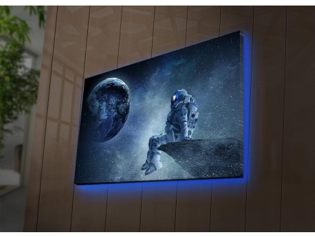 WALLXPERT Slika na platnu sa LED osvetljenjem NASA 005