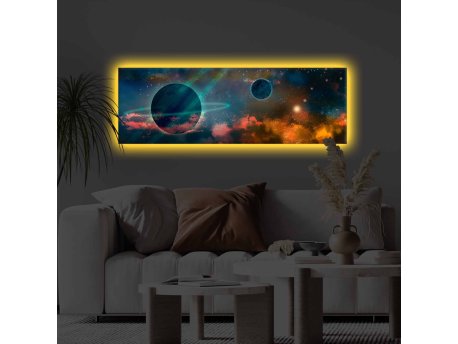 WALLXPERT Slika na platnu sa LED osvetljenjem 3090KTLGDACT 012