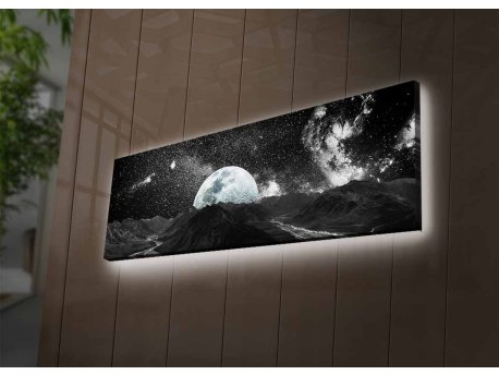 WALLXPERT Slika na platnu sa LED osvetljenjem 3090NASA 009
