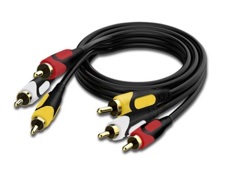 VELTEH 3RCA M. - 3RCA M. kabl 3m gold Kettz 3R-30