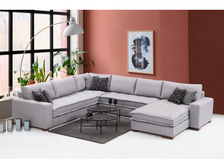Atelier del Sofa Ugaona garnitura Lena Corner Light Grey