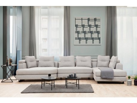 Atelier del Sofa Ugaona garnitura Padova Corner 2 Light Grey