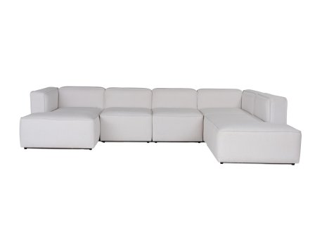 Atelier del Sofa Ugaona garnitura More Pars (M5 M1 M1 M2 M3) White
