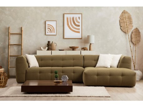 Atelier del Sofa Ugaona garnitura Cady 3 Seater Right Khaki