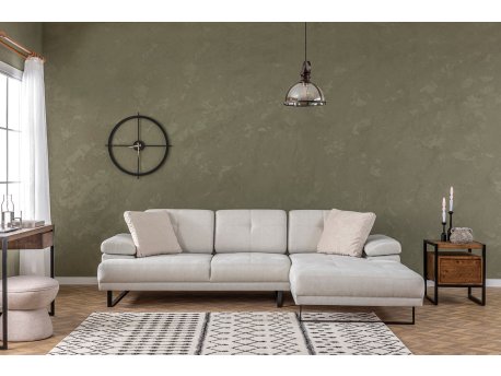 Atelier del Sofa Ugaona garnitura Mustang Small Right Beige
