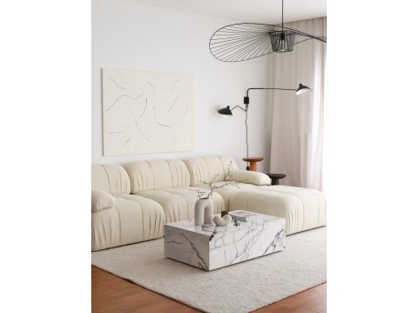Atelier del Sofa Ugaona garnitura Soli Corner White