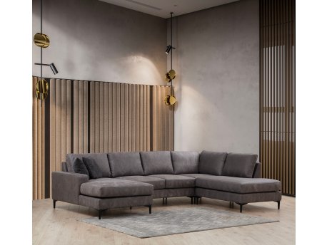 Atelier del Sofa Ugaona garnitura Porto Corner (CHL 02 C EOT) Anthracite