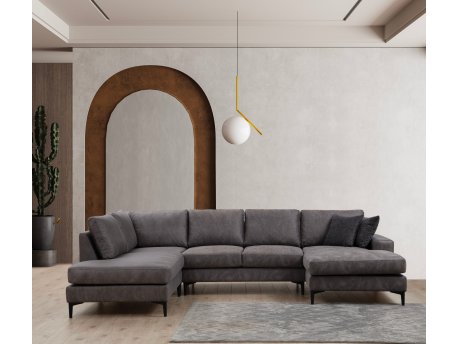 Atelier del Sofa Ugaona garnitura Porto Corner (EOT C 02 CHL) Anthracite