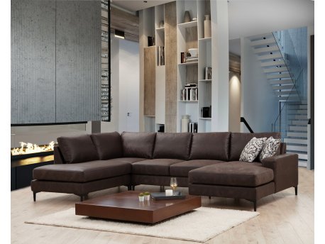 Atelier del Sofa Ugaona garnitura Porto Corner (EOT C 02 CHL) Brown
