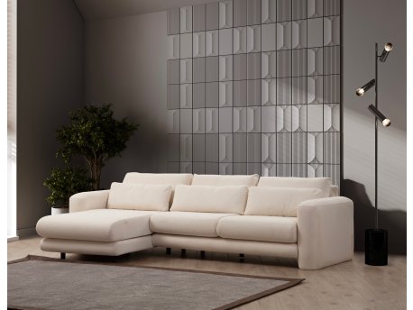 Atelier del Sofa Ugaona garnitura Lily Corner Left Cream