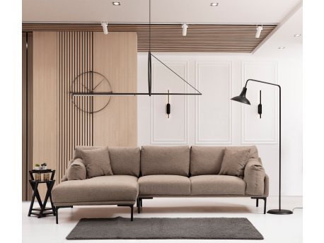 Atelier del Sofa Ugaona garnitura Leo Corner Left Mocha